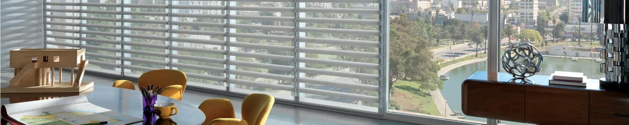 Commercial Window Treatments offered by Solutions via Mecho Systems and Graber