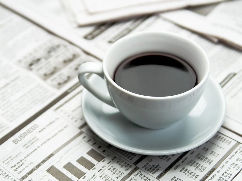 cup of coffee on a table