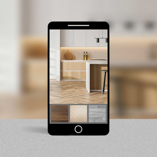 Roomvo floor visualizer app from Solutions in West Fargo