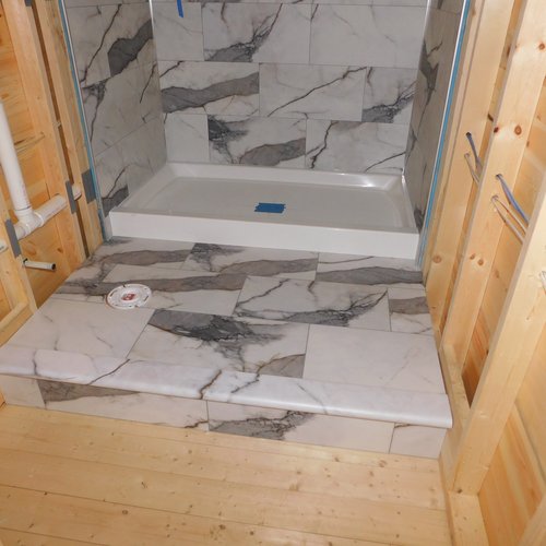 LVT Floor with Rounded Stair Nose