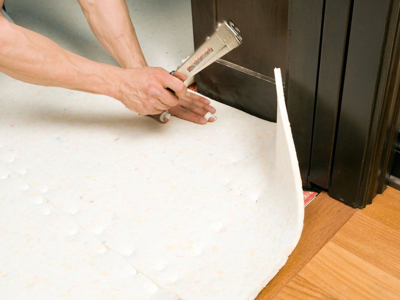 installing underlayment from Solutions in West Fargo